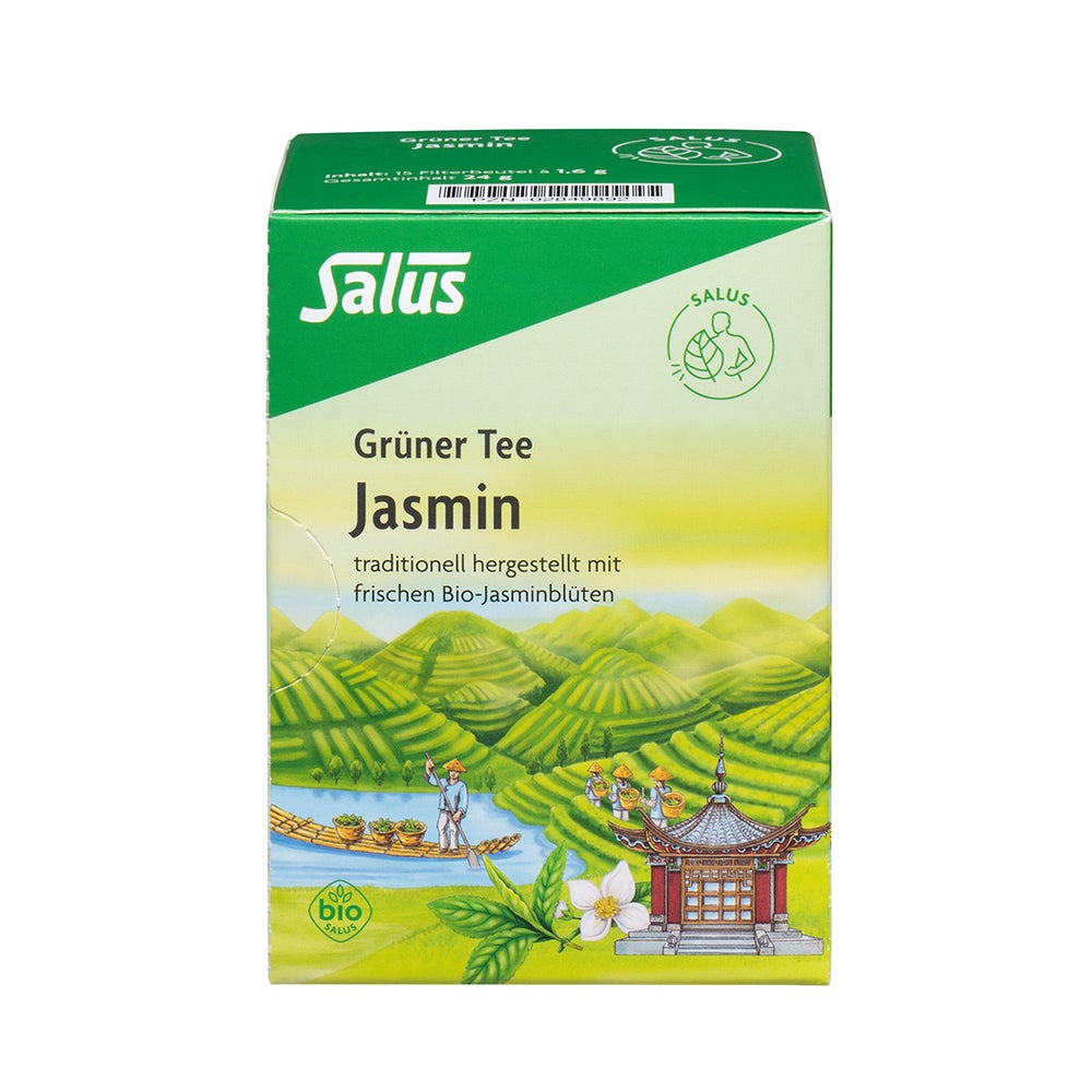 Grüner TEE Jasmin Bio Salus Filterbeutel 15 St