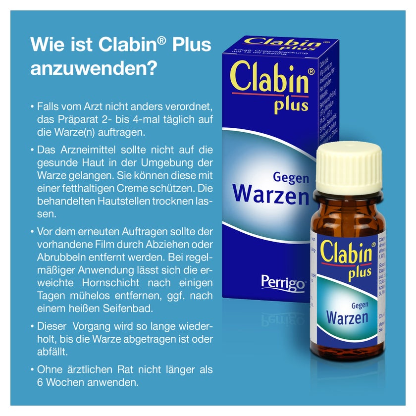 Clabin Plus Wann Ist Die Warze Weg Clabin plus Lösung 15 ml online kaufen | DocMorris