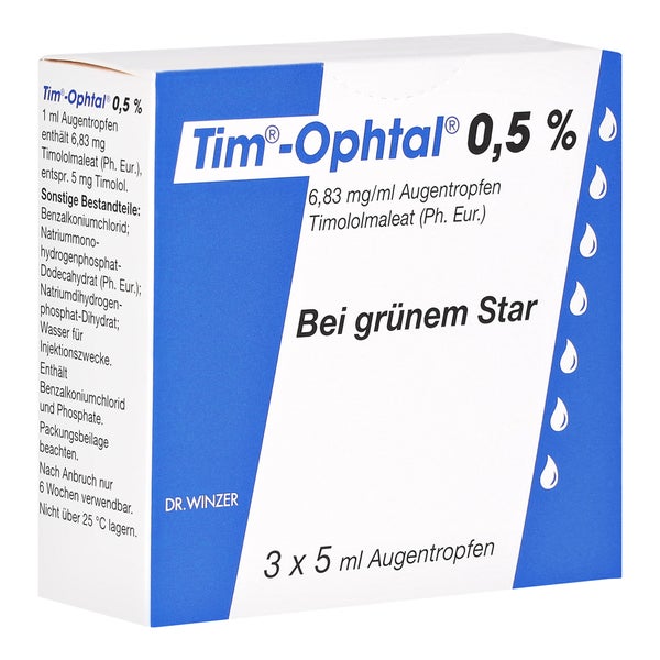TIM Ophtal 0,5% Augentropfen 3X5 ml