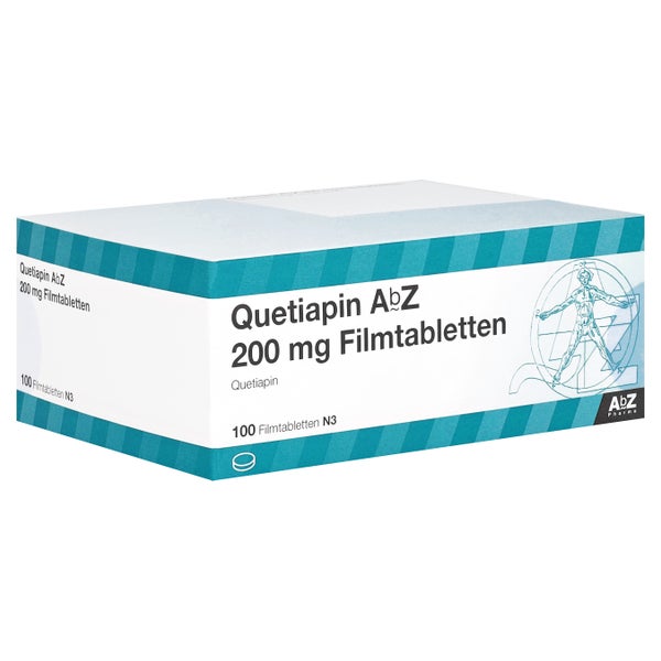 Quetiapin AbZ 200 mg Filmtabletten 100 St