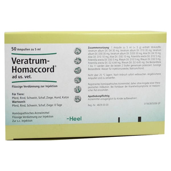 Veratrum Homaccord ad us.vet.Ampullen 50 St
