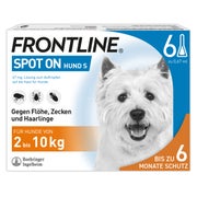 Produktabbildung: FRONTLINE SPOT-ON - Hund S 2-10 kg 6 St