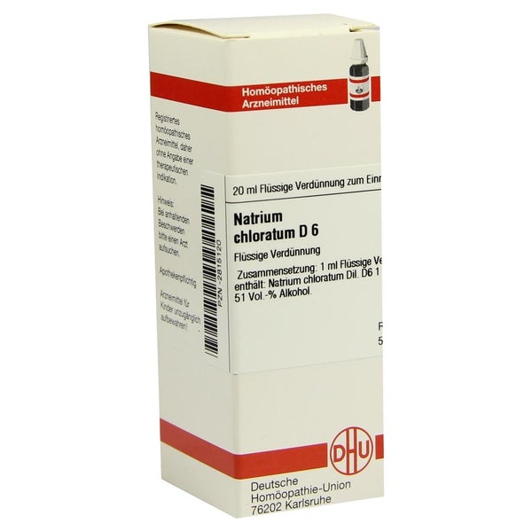 Natrium Chloratum D 6 Dilution 20 ml