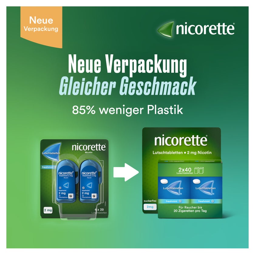 nicorette Lutschtablette freshmint 4 mg Nikotin 80 St