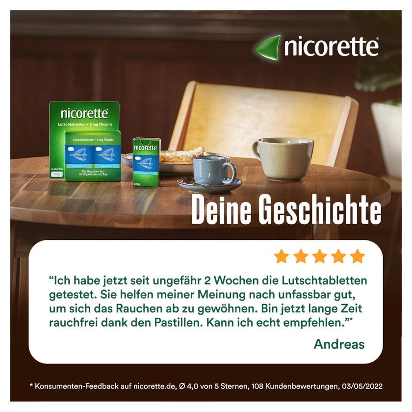 nicorette Lutschtablette freshmint 4 mg Nikotin 80 St