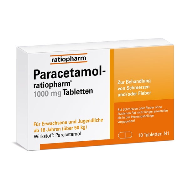 Paracetamol-ratiopharm® 1000 mg 10 St