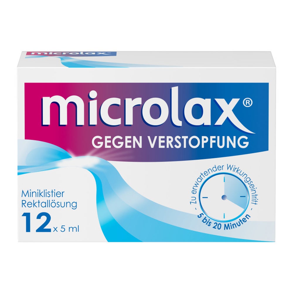 Microlax Rektallösung, Abführmittel gegen Verstopfung 12X5 ml