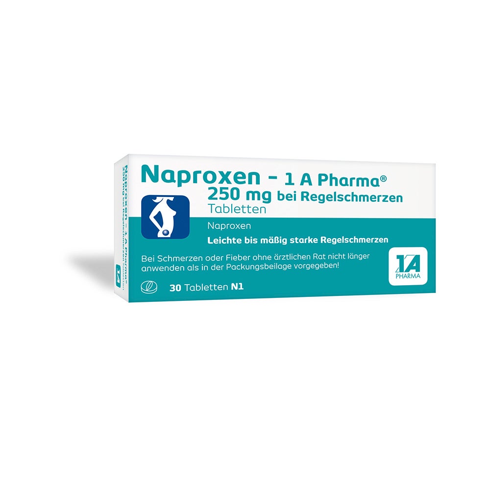 Naproxen 1 A Pharma 250 mg 30 St