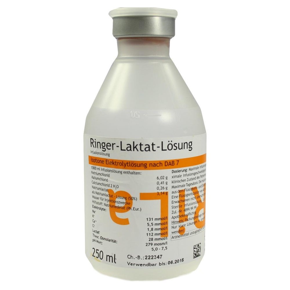 Ringer Laktat Lösung Plastik 250 ml