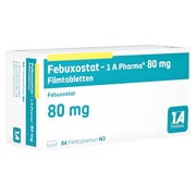 FEBUXOSTAT-1A Pharma 80 mg Filmtabletten 84 St