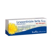 Produktabbildung: Levocetirizin beta 5 mg 50 St