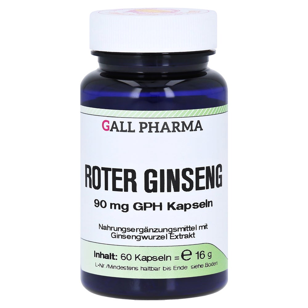 Roter Ginseng 90 mg GPH Kapseln 60 St