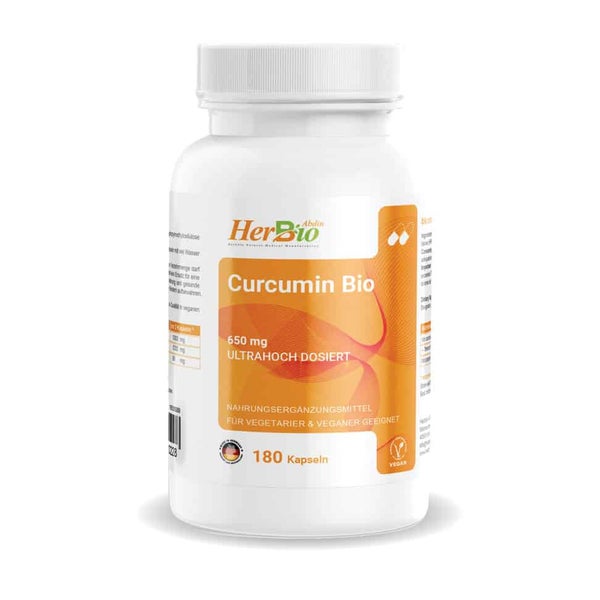HerbBio Curcumin Bio 650mg 180 St