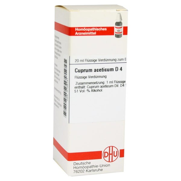 Cuprum Aceticum D 4 Dilution 20 ml