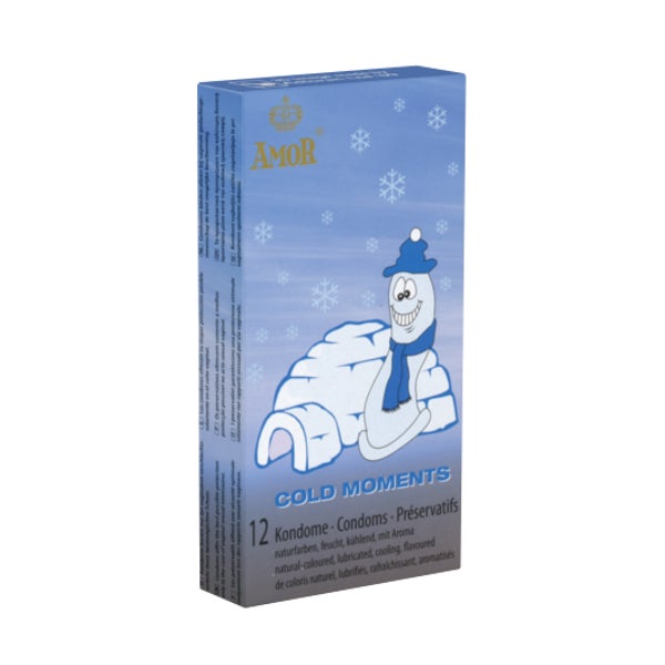 Amor «Cold Moments» eiskalte Kondome für den extra Frische-Kick 12 St
