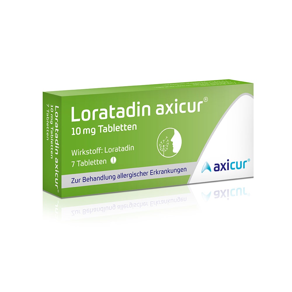 Loratadin axicur 10 mg Allergietabletten 7 St