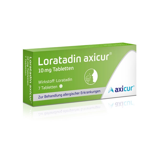 Loratadin axicur 10 mg Allergietabletten 7 St