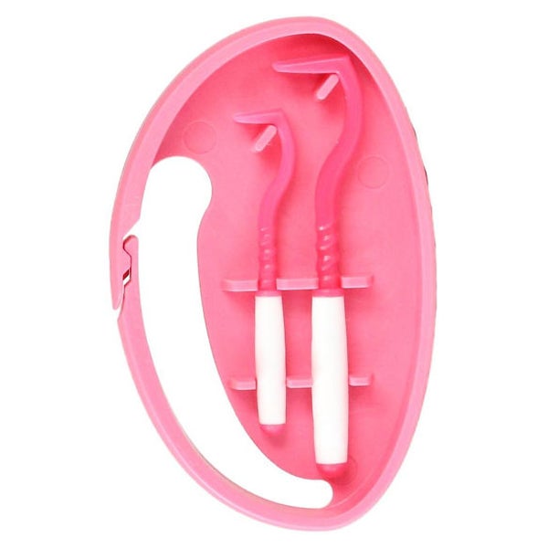Zeckenhaken 2 St. mit ClipBox pink 2 St