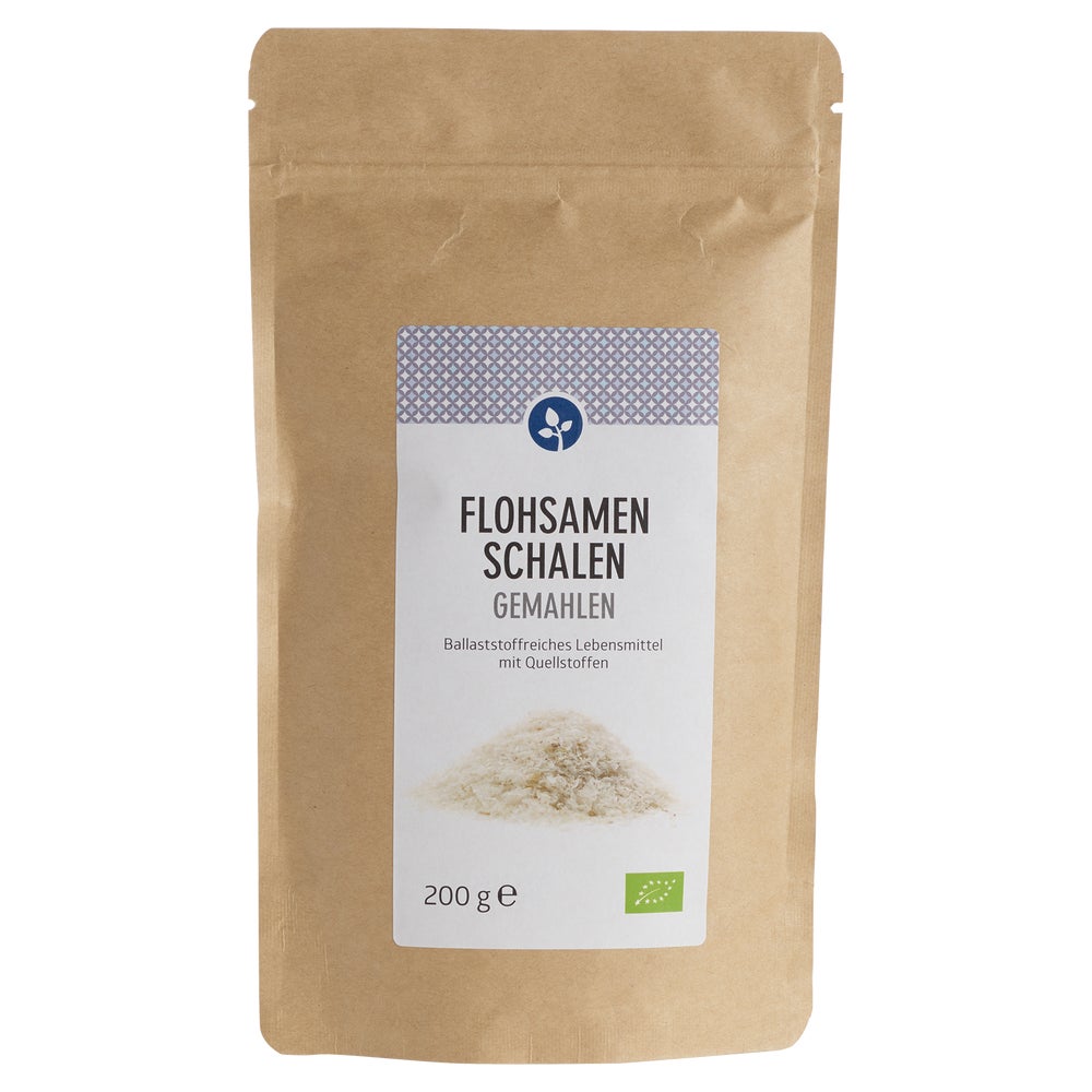 Aleavedis Naturprod Flohsamenschalen gemahlen Bio Pulver 200 g