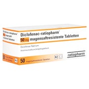 DICLOFENAC-ratiopharm 50 mg magensaftres.Tabl. 50 St