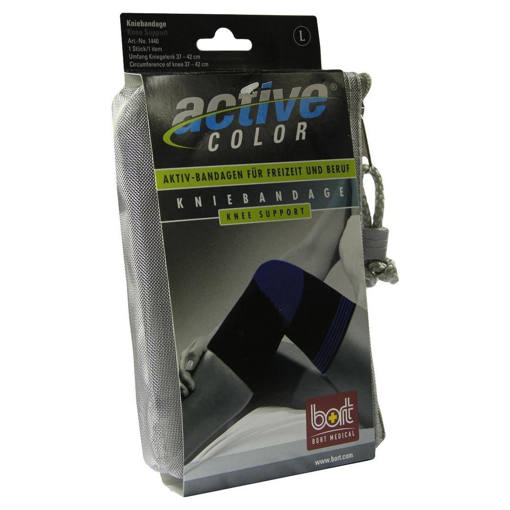 BORT Activecolor Kniebandage L schwarz 1 St