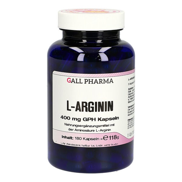 L-arginin 400 mg Kapseln 180 St