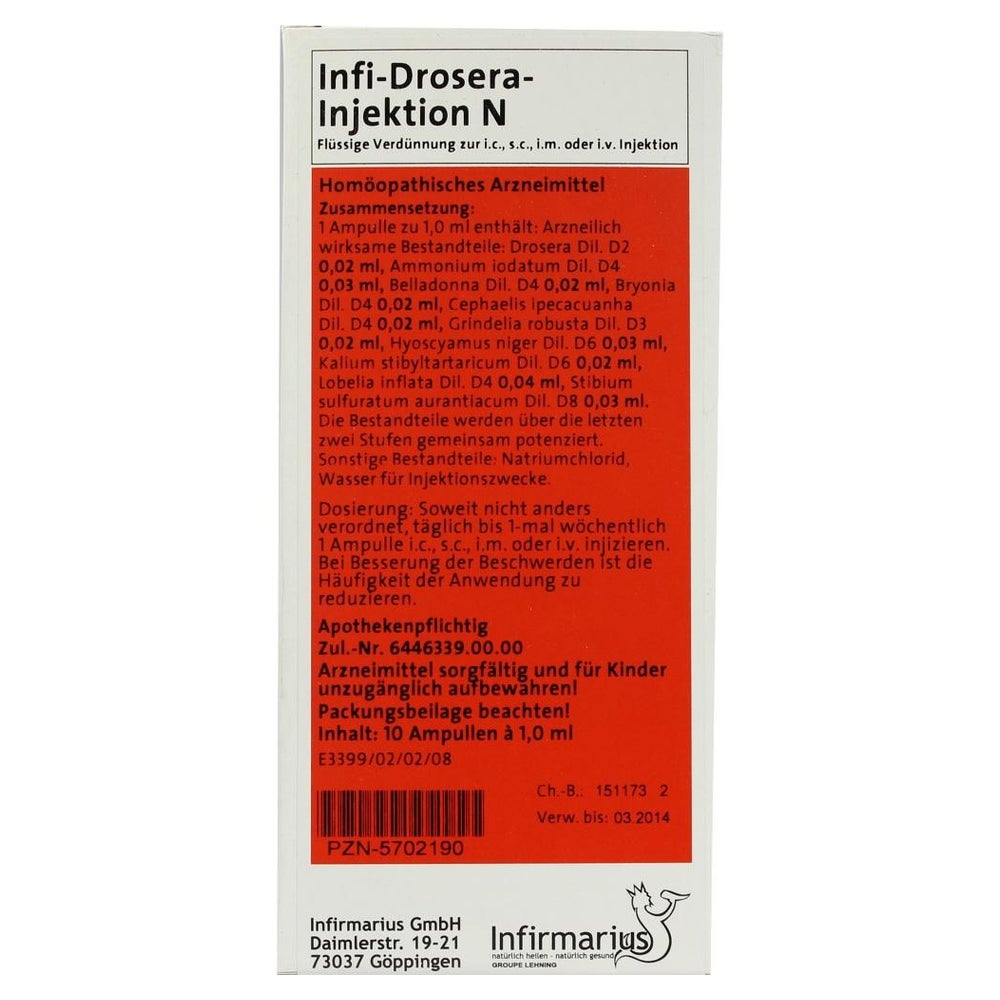 INFI Drosera Injektion N 10X1 ml