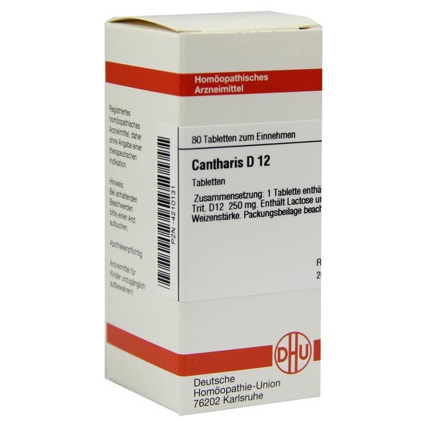 Cantharis D 12 Tabletten 80 St