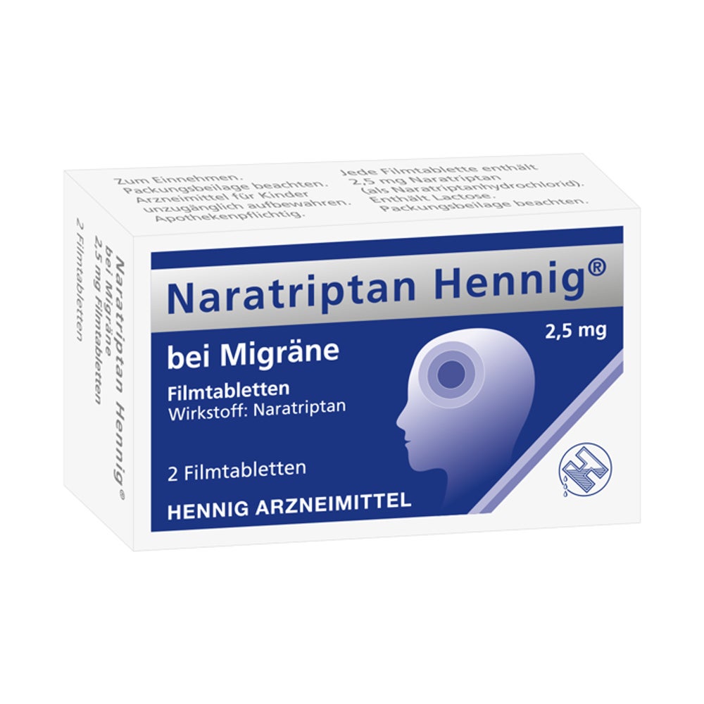 Naratriptan Hennig 2,5 mg 2 St