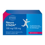 Produktabbildung: Neuro STADA Vitamin B1/ Vitamin B6 100mg/100mg Filmtabletten 50 St