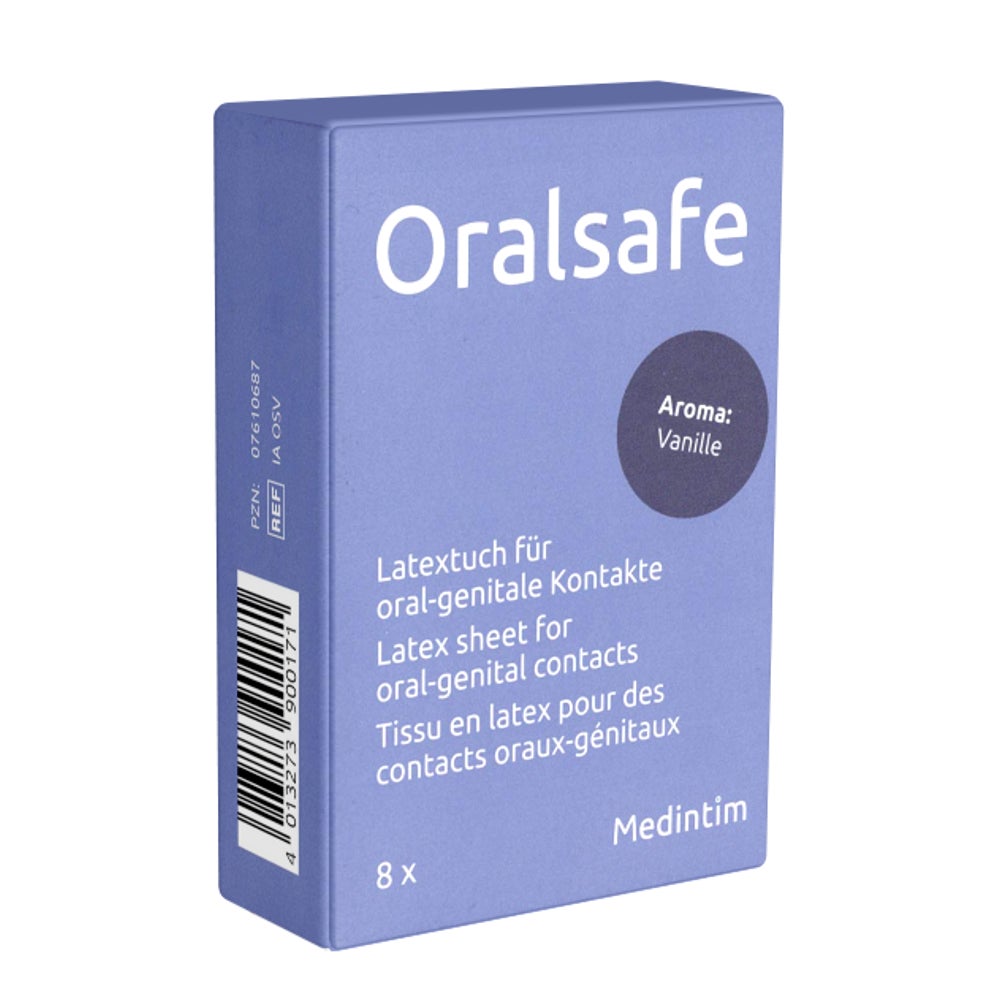 Medintim Oralsafe Vanilla Latex Digue Dentaire 8 pcs