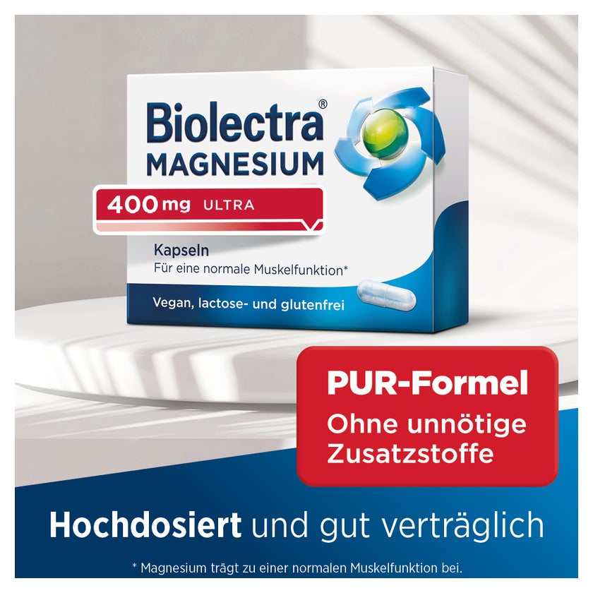 Biolectra MAGNESIUM 400 mg ultra Kapseln 100 St