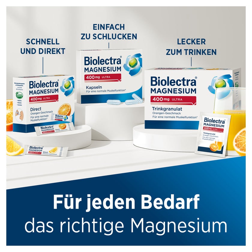 Biolectra MAGNESIUM 400 mg ultra Kapseln 100 St