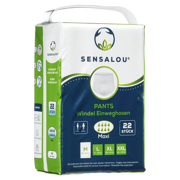 Sensalou Inkontinenz Windel Pants Maxi - Größe M 22 St