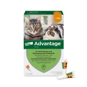 Produktabbildung: Advantage 40 mg Katzen und Zierkaninchen bis 4 kg 4X0,4 ml