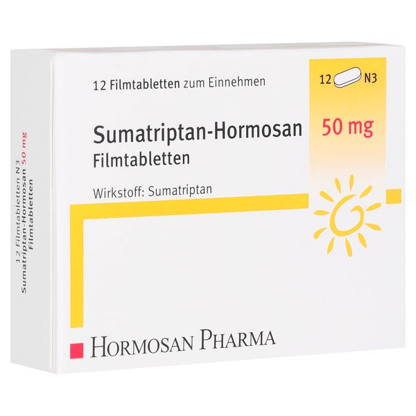 SUMATRIPTAN Hormosan 50 mg Filmtabletten 12 St