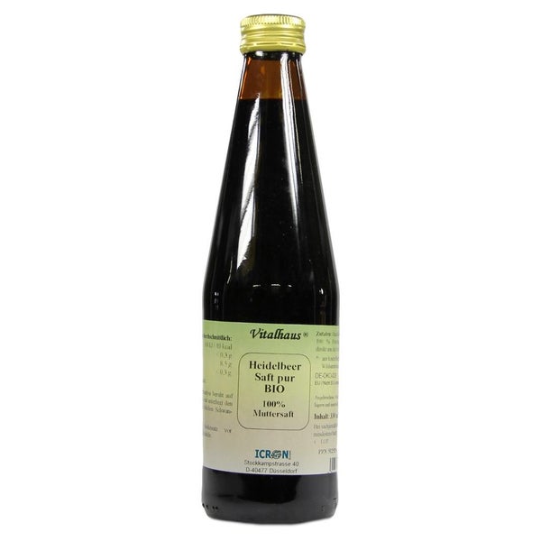 Heidelbeer SAFT pur Bio Vitalhaus 330 ml