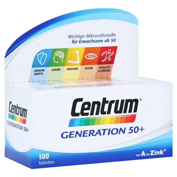 Centrum Generation 50+ A-Zink Tabletten 100 St