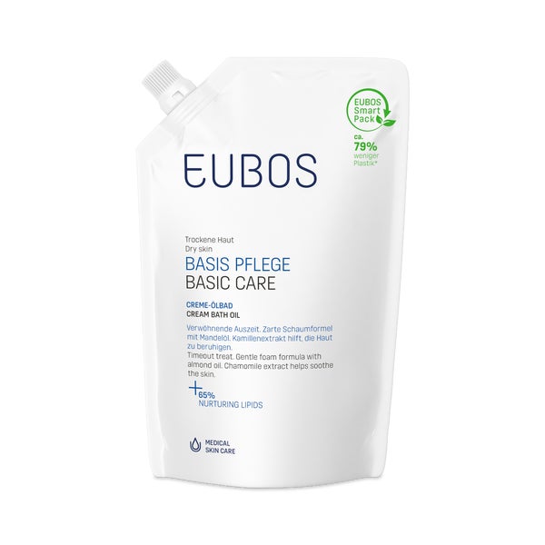 EUBOS Basis Pflege Creme-ölbad, Nachfüllbeutel 400 ml
