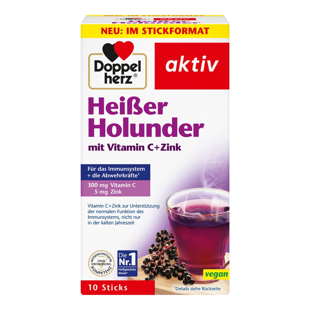 Doppelherz aktiv Heißer Holunder mit Vitamin C und Zink