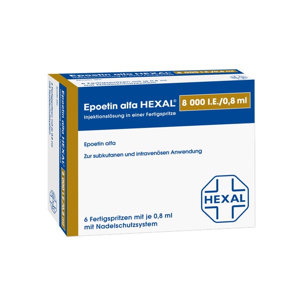 EPOETIN alfa HEXAL 8.000 I.E./0,8 ml Fertigspr. 6X0,8 ml