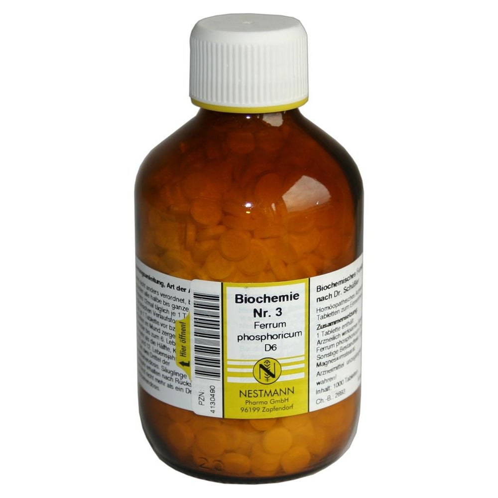 Biochemie 3 Ferrum phosphoricum D 6 Tabl 1000 St