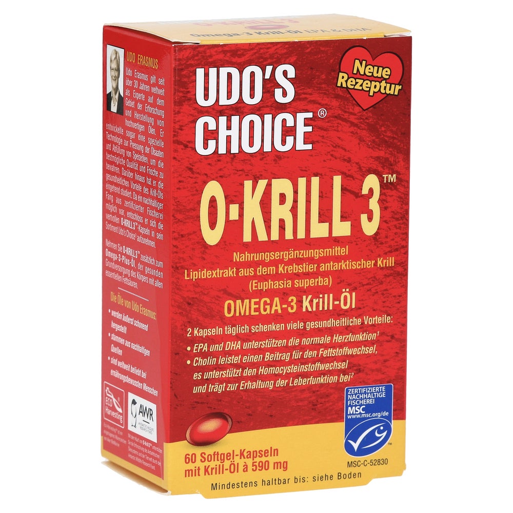 O Krill3 Omega-3 Krill-Öl Kapseln 60 St