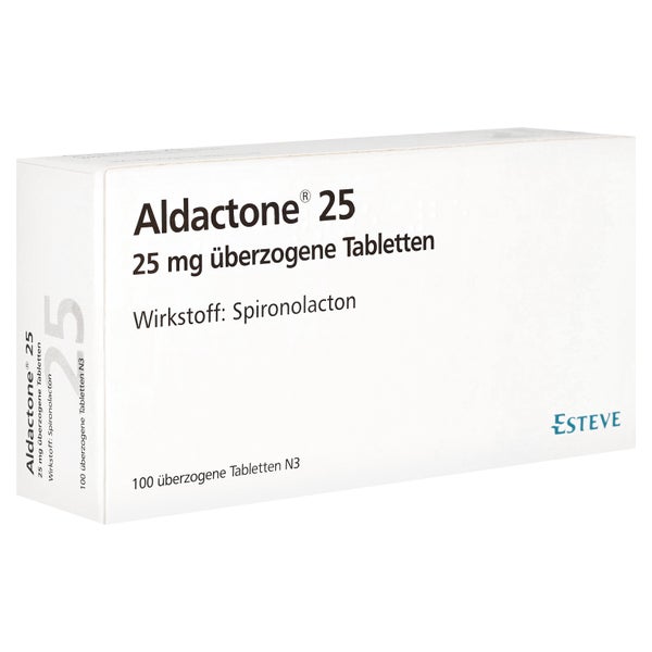 Aldactone 25 Überzogene Tabletten 100 St