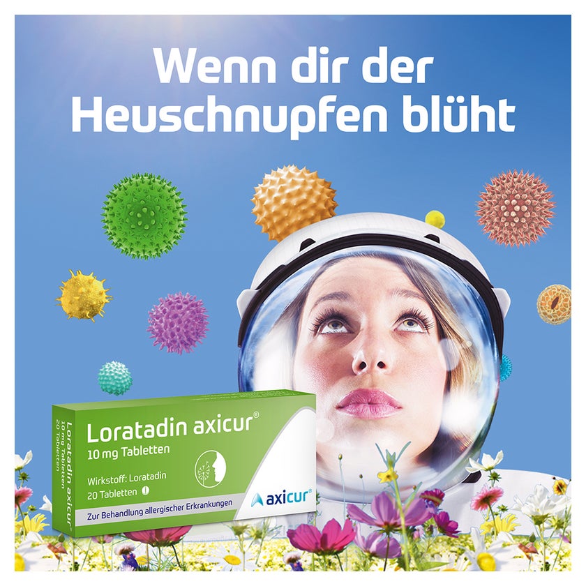 Loratadin axicur 10 mg Allergietabletten 100 St