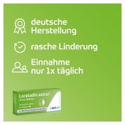 Loratadin axicur 10 mg Allergietabletten 100 St