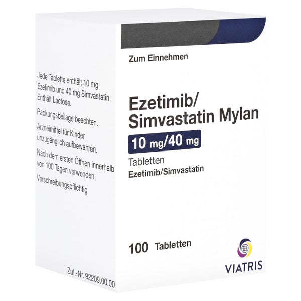 EZETIMIB/Simvastatin Mylan 10 mg/40 mg Tabletten 100 St