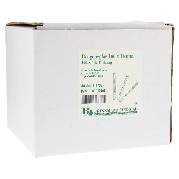 Reagenzglas 16x160 mm 100 St
