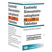 EZETIMIB/Simvastatin-ratiopharm 10 mg/20 mg Tabl. 100 St
