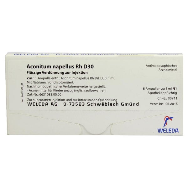 Aconitum Napellus Rh D 30 Ampullen 8X1 ml